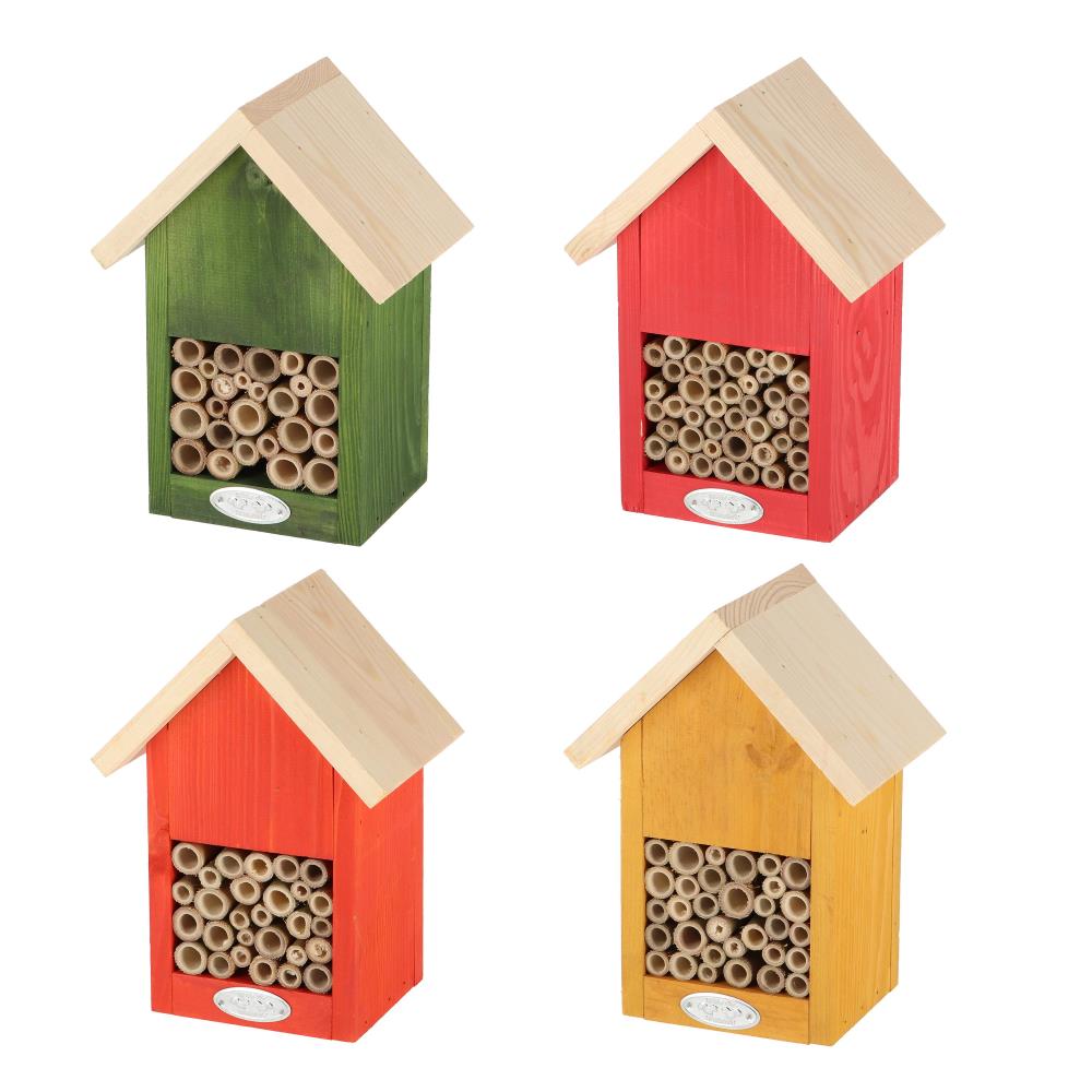 Assortiment van 4 bijenhuizen natuurtinten