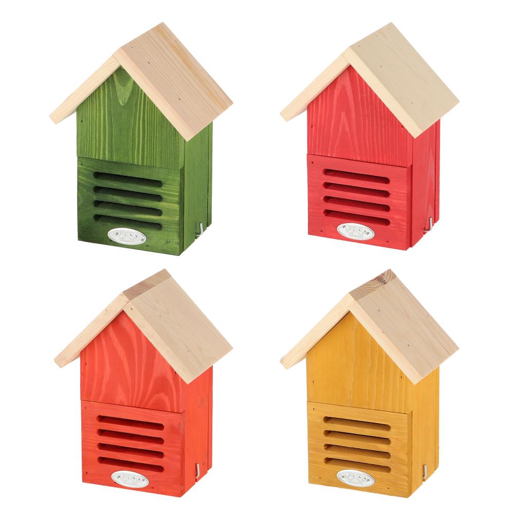 Assortiment van 4 natuurtinten lieveheersbeeskasten