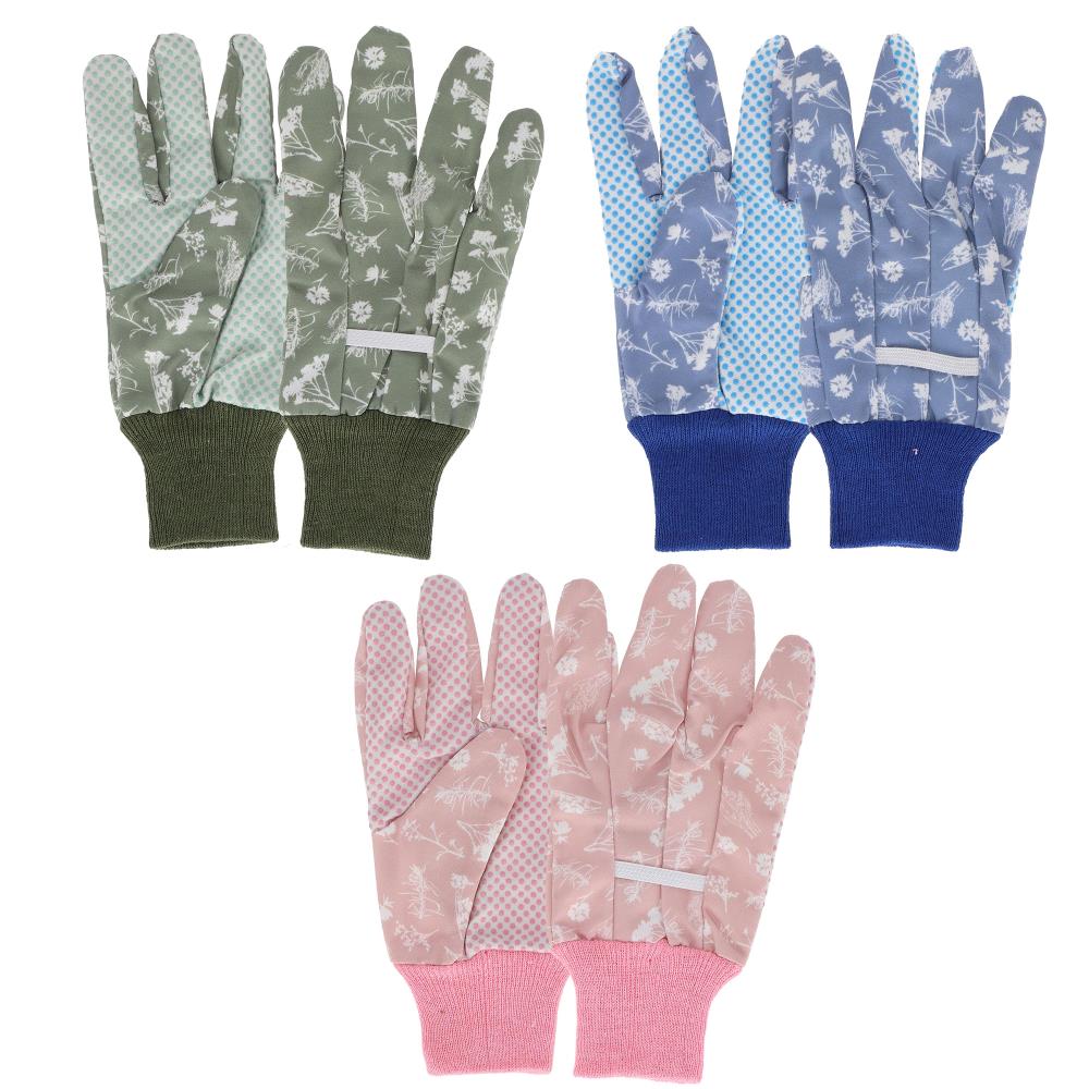 Assortiment van 3 tuinhandschoenen diapositief